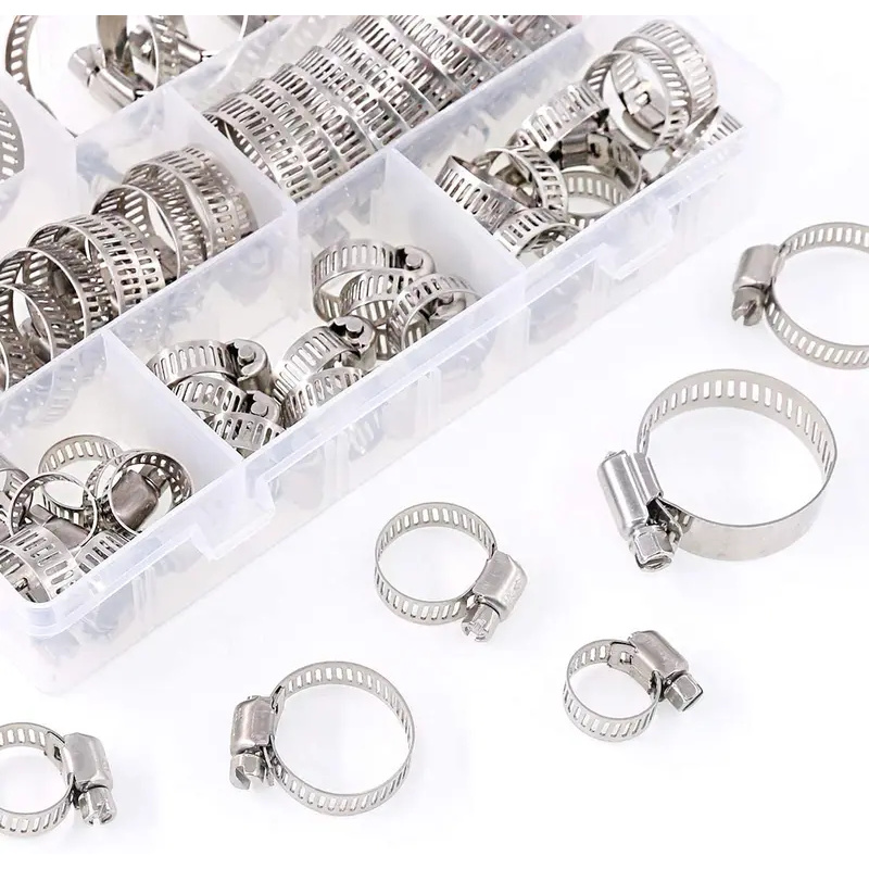 60Pcs 연료 분사 호스 라인 클램프 스테인레스 스틸 - Hose Clamp Assorted 리뷰 및 가격