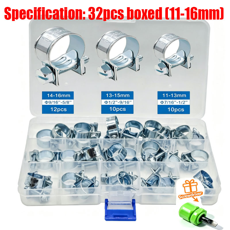 32/60/135개 7-18mm 미니 클램프 연료 주입 - Hose Clamp Assorted 리뷰 및 가격