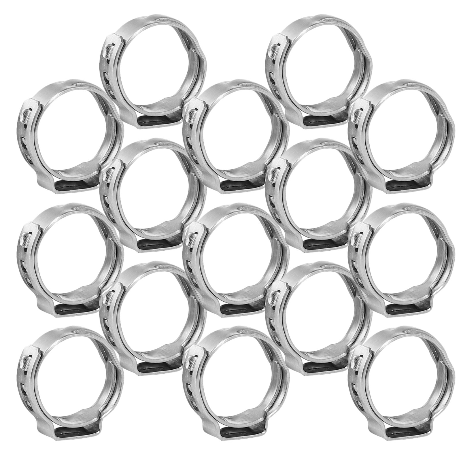 50Pcs 스테인레스 스틸 단일 이어 클램프 모음 17 - Hose Clamp Assorted 리뷰 및 가격
