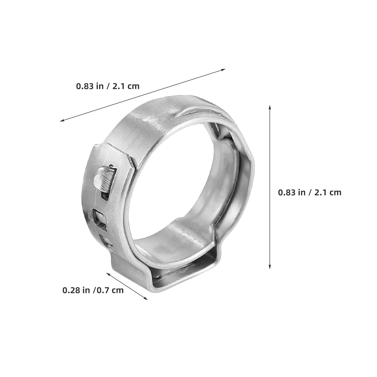 50Pcs 스테인레스 스틸 단일 이어 클램프 모음 17 - Hose Clamp Assorted 리뷰 및 가격