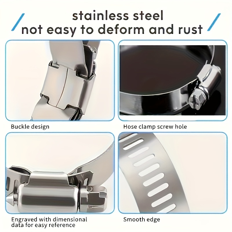40/50Pcs 스테인레스 스틸 호스 클램프 모음, 6 - Hose Clamp Assorted 리뷰 및 가격