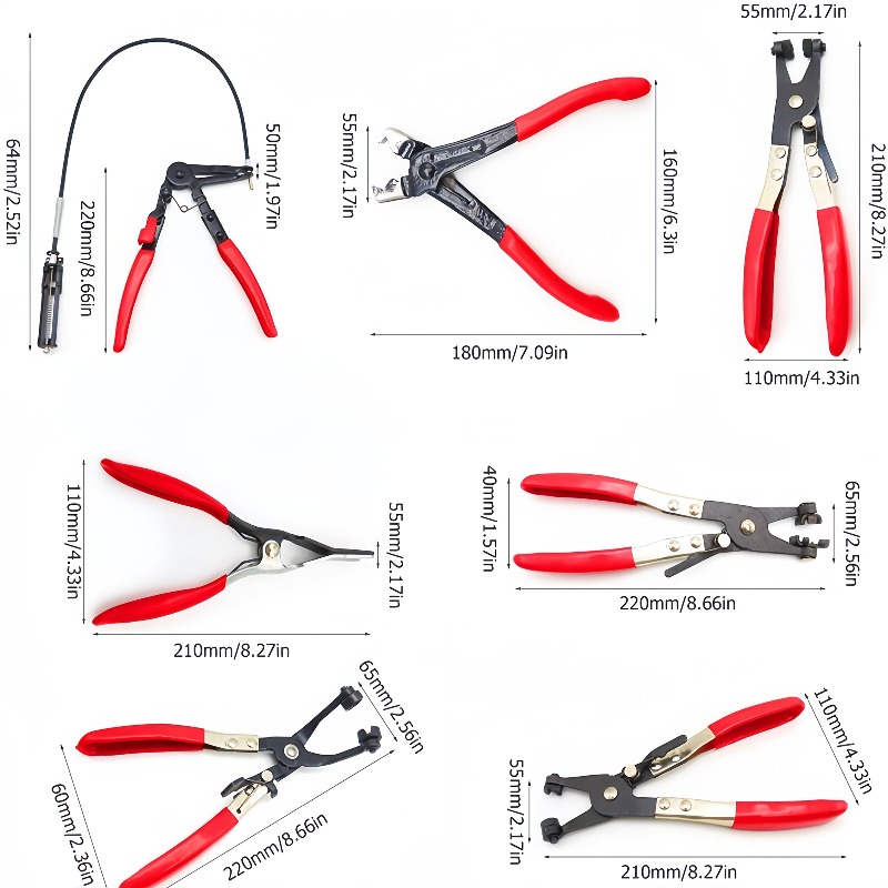 9종 롱 핸들 호스 클램프 플라이어 세트 연료 파이프  - Hose Clamp Assorted 리뷰 및 가격